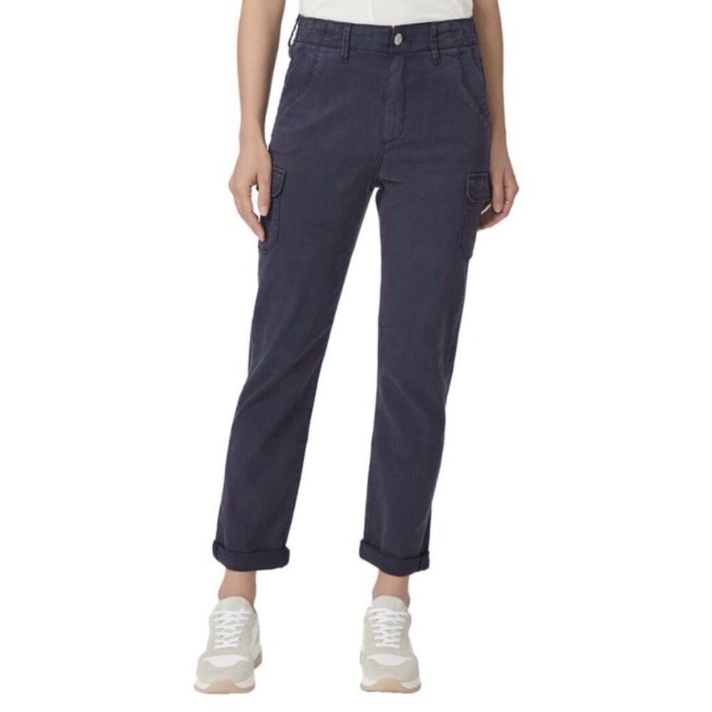 Paige Womens  Drew Vintage Cosmic Navy Cargo Jean 27